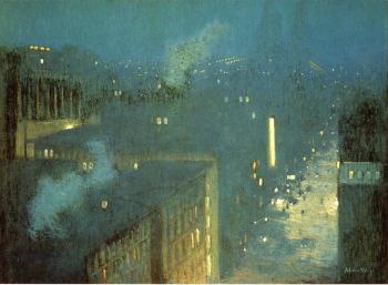 硃利安 奧爾登 威爾 The Bridge Nocturne aka Nocturne Queensboro Bridge 硃利安 奧爾登 威爾 The Bridge Nocturne aka Nocturne Queensboro Bridge